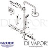 Grohe RetroFit 180 Shower System with Diverter Spares